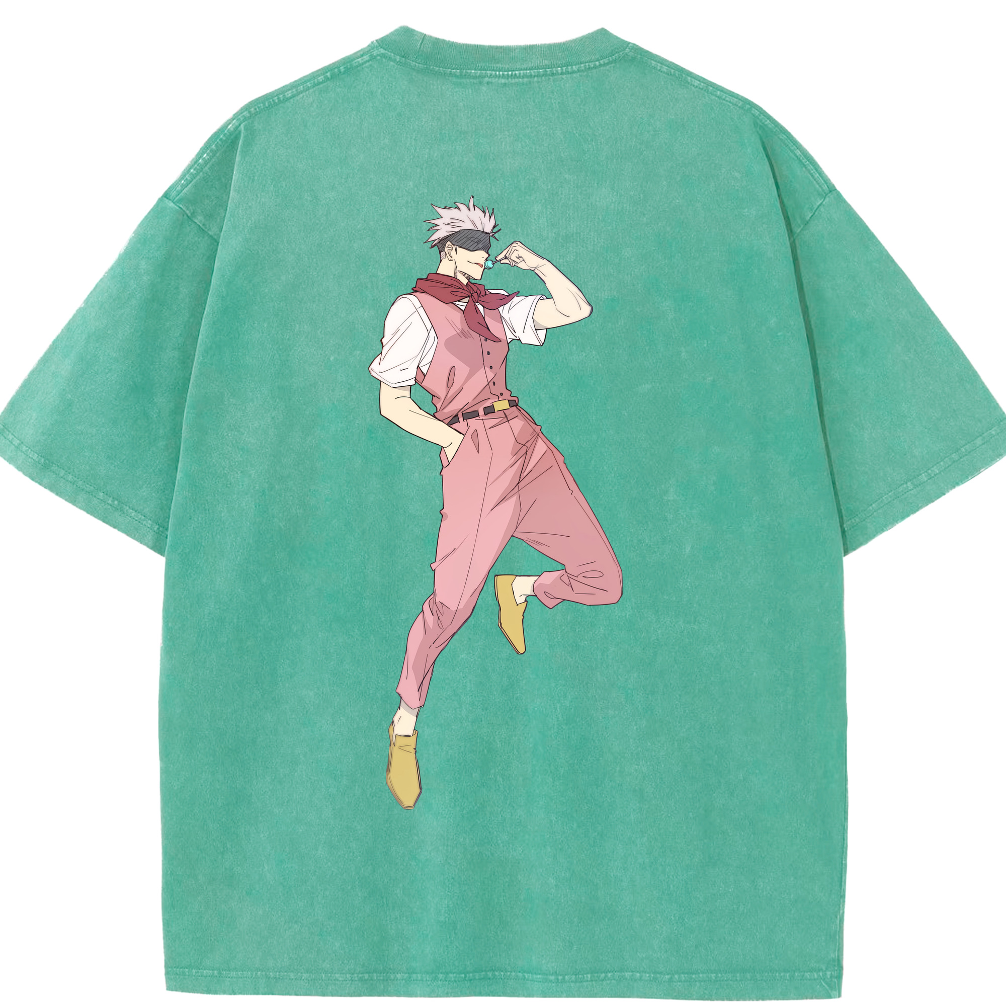 （画像用） 呪術廻戦 Jujutsu Kaisen 綿100% ヴィンテージ風 半袖Tシャツ（背面プリント）